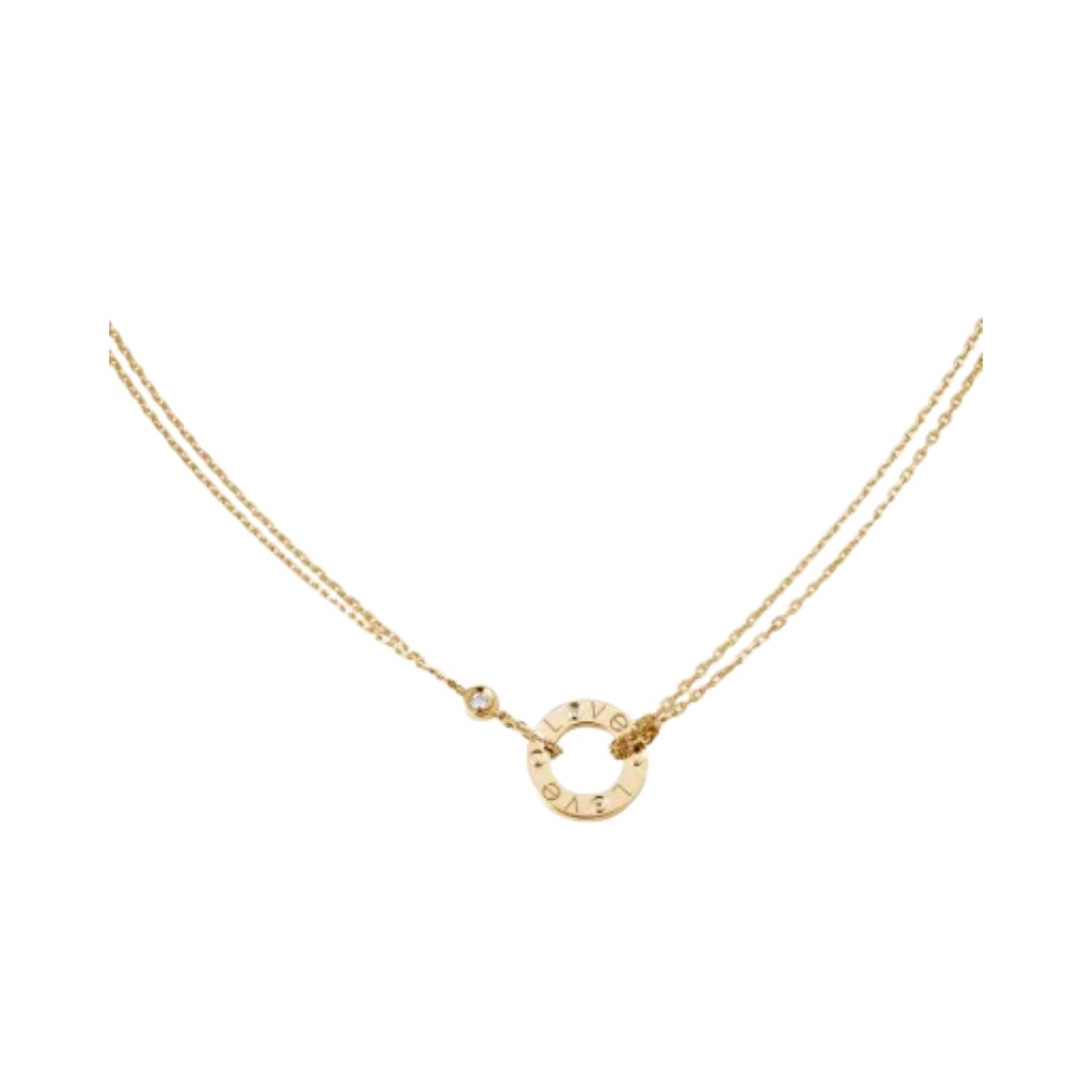Love Necklace, 2 Diamonds