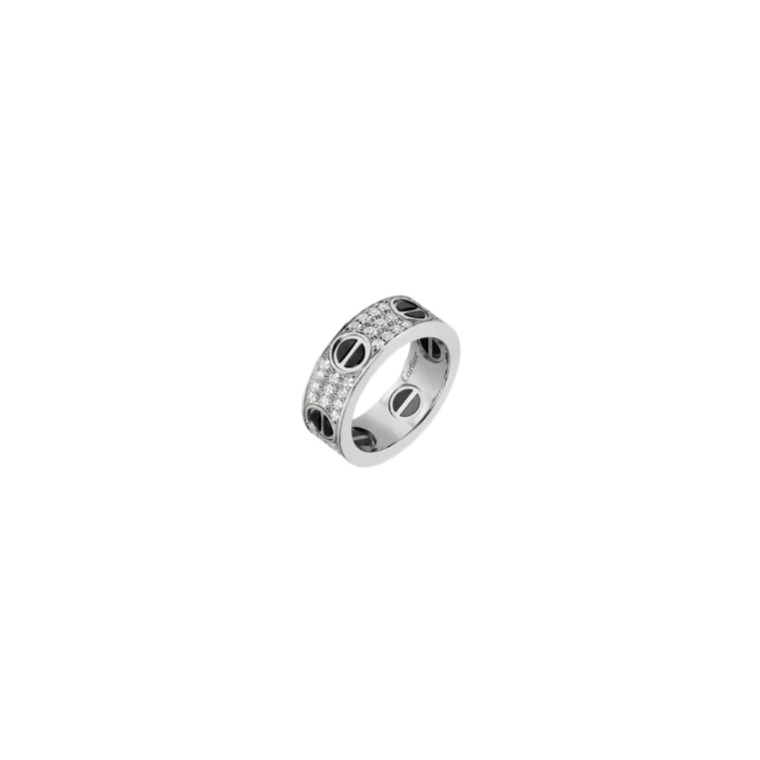 Love Ring, Diamond-Paved, Ceramic – Bild 3