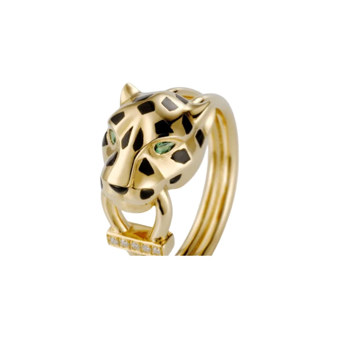 Panther Ring Yellow Gold – Bild 3