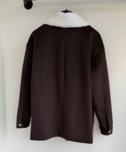 Alternative view of Shearling-Collar Jacket Braun