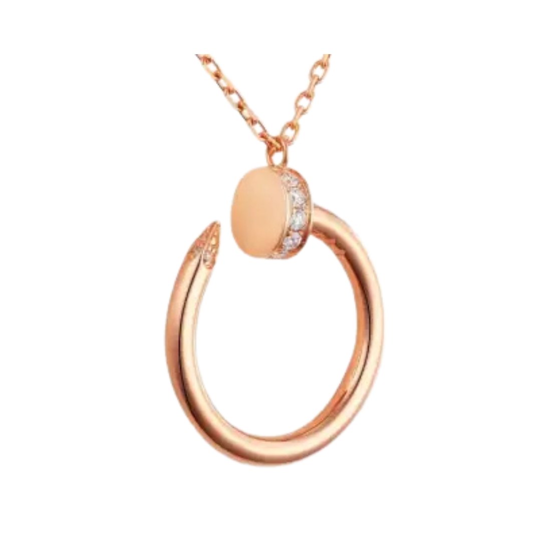 Just a Nail Necklace Rose Gold – Bild 4