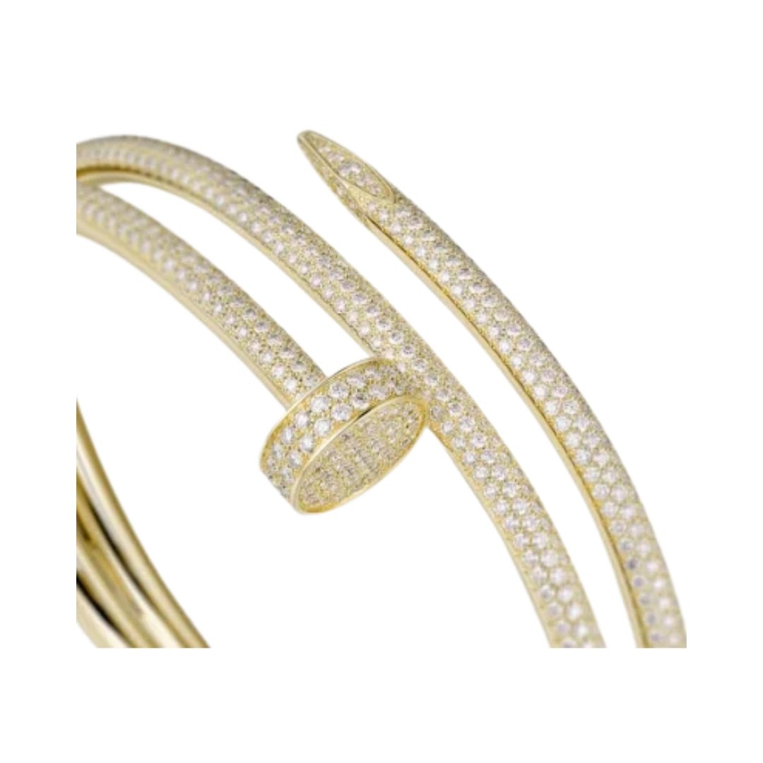 Just a Nail Bracelet with Brilliant-Cut Diamonds – Bild 4