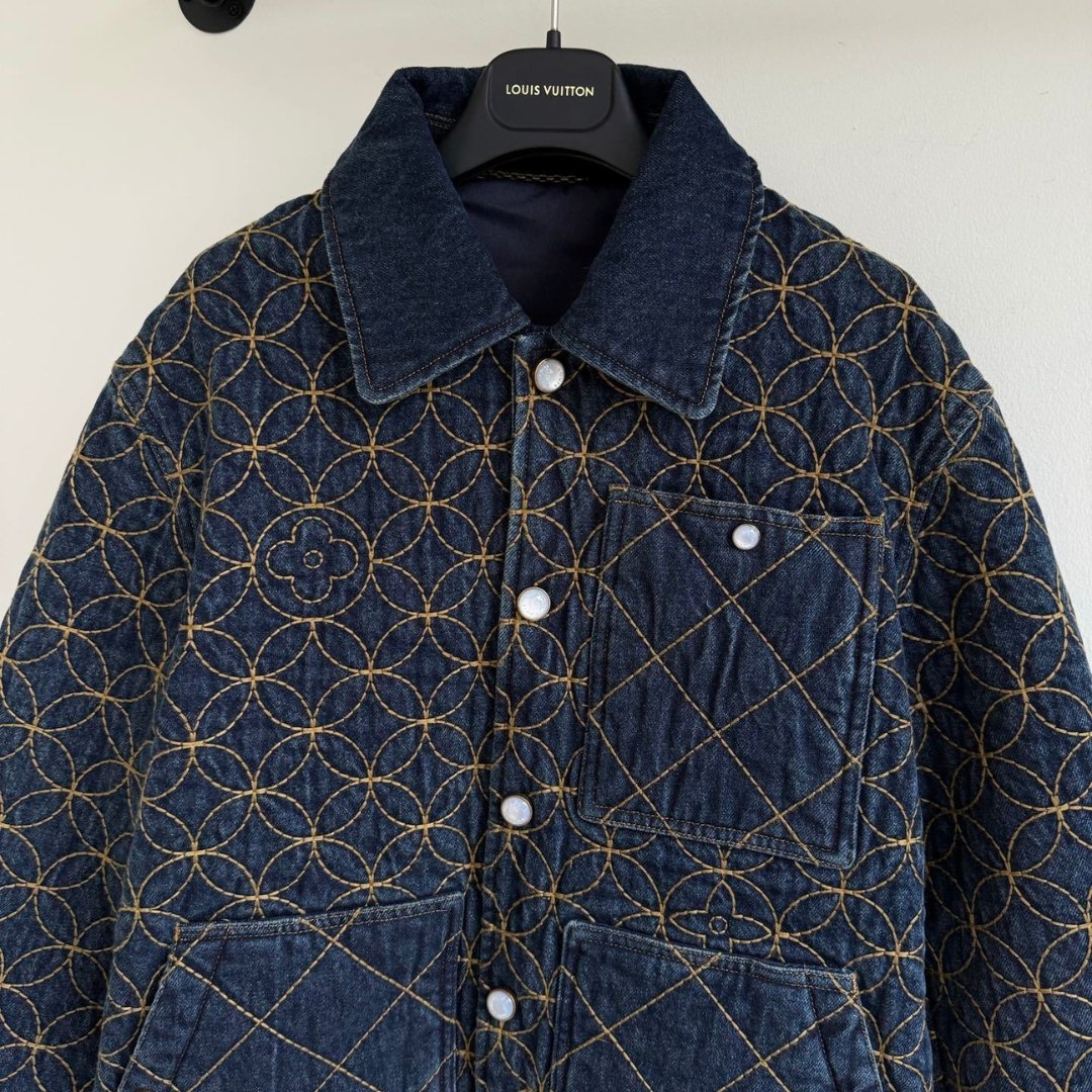 Embroidered Denim Blau – Bild 4