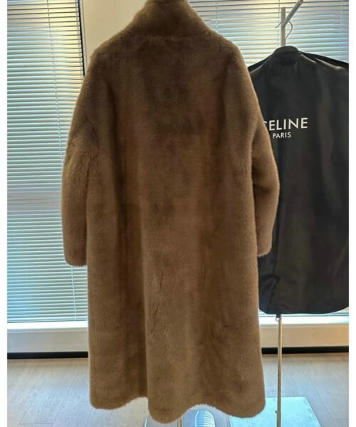 Alternative view of Long Coat Teddy Beige
