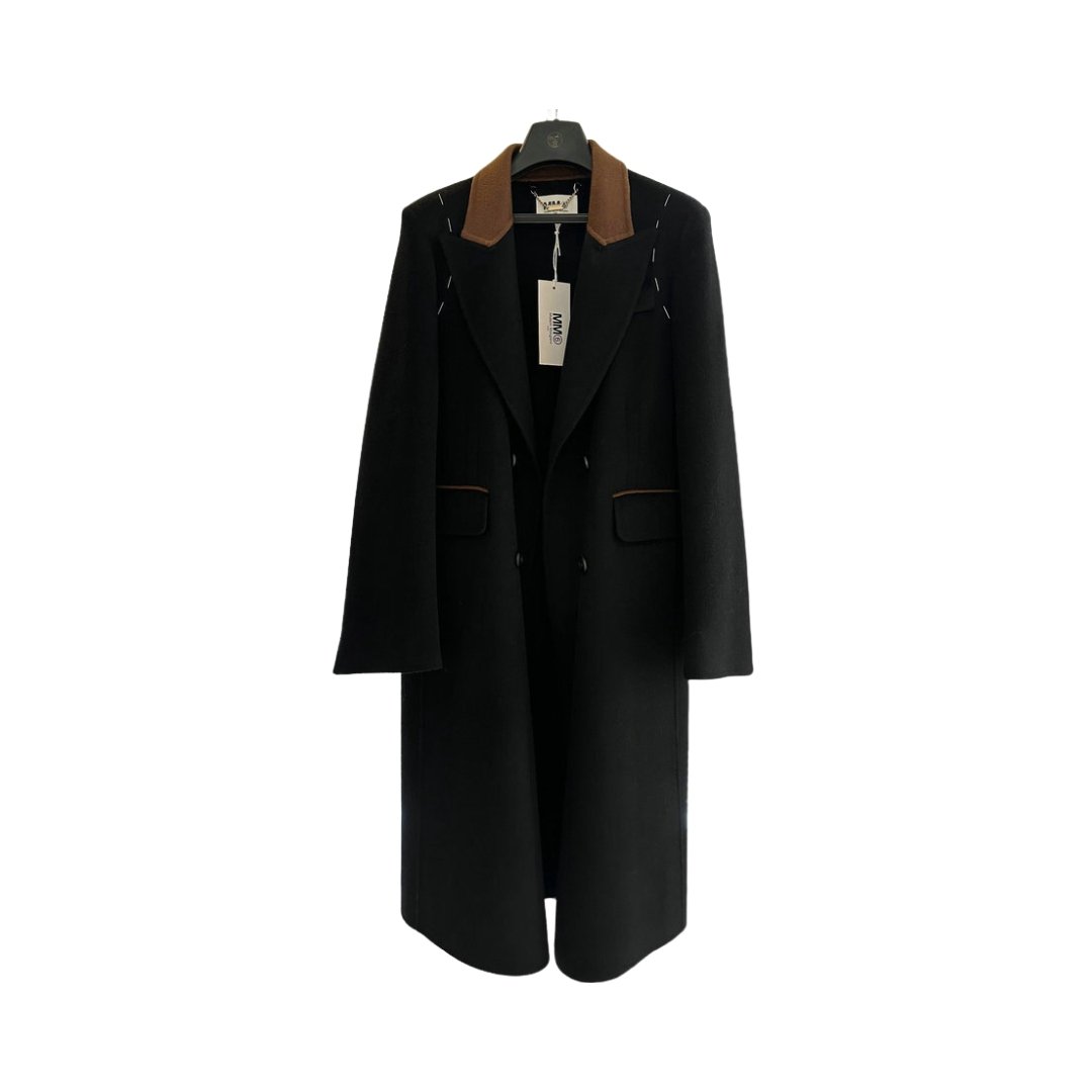 Long Coat Klassisch Wool Nero