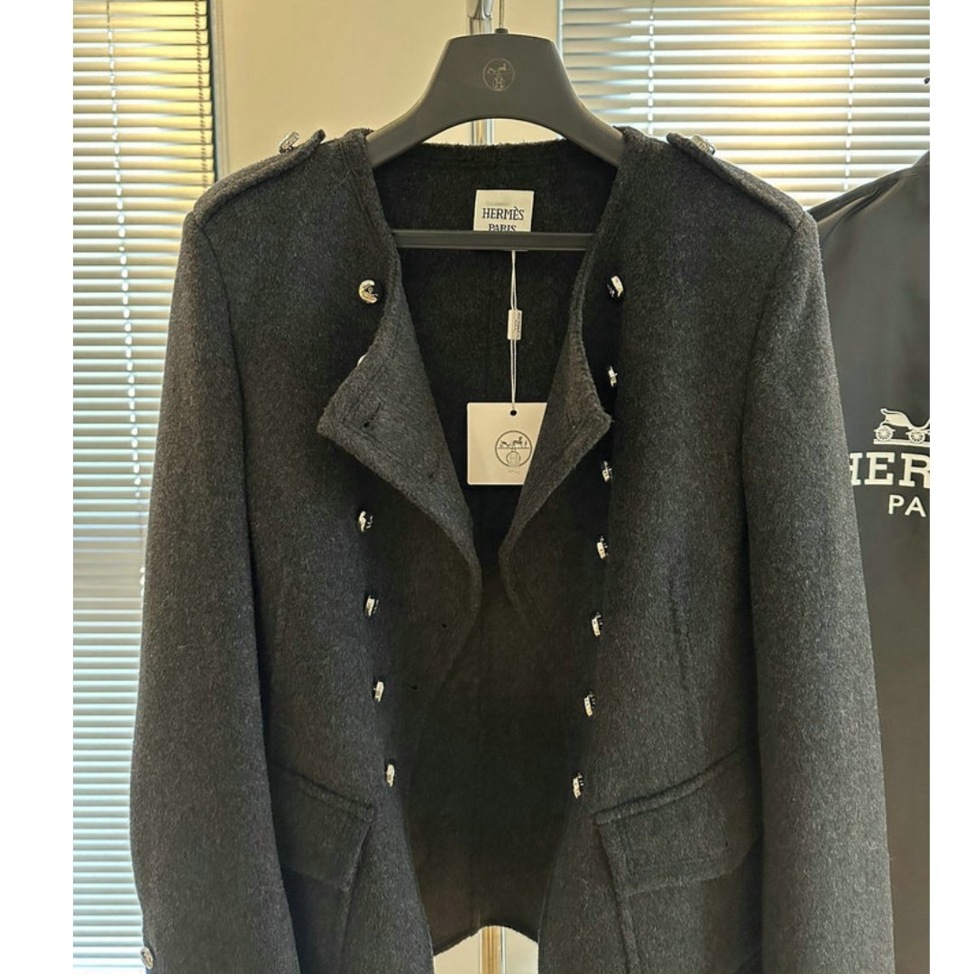 Trenchcoat Klassisch Anthrazit – Bild 2