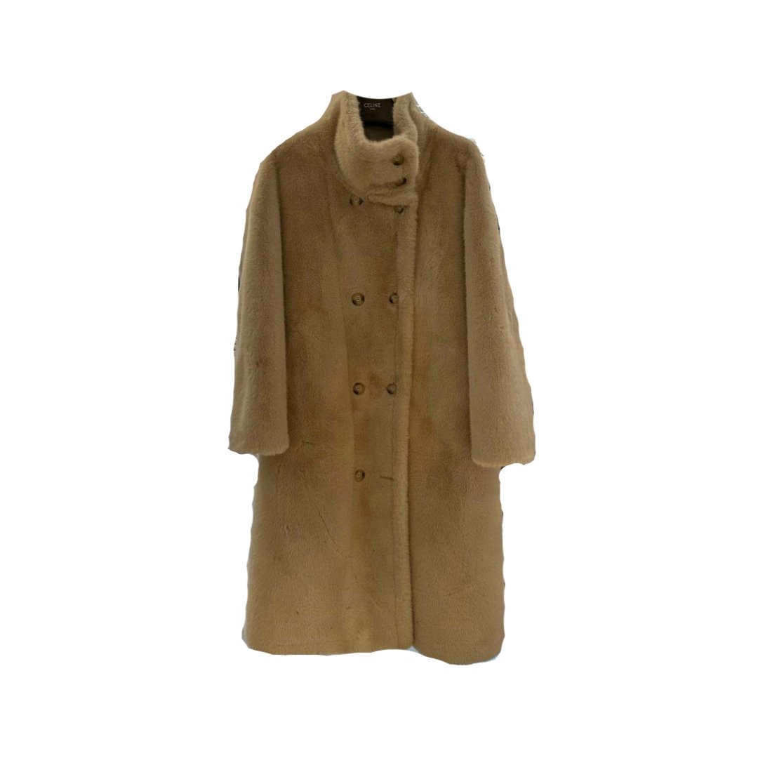 Long Coat Teddy Beige