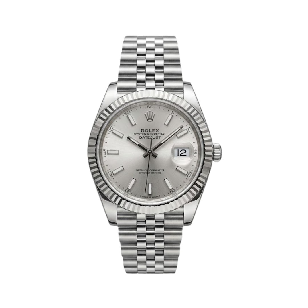 Datejust Armbanduhr Silber 36mm