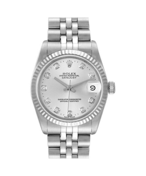 DATEJUST Silver Soleil Diamonds – Full Set DateJust