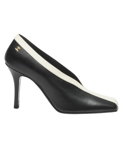 Pumps Schwarz/Elfenbein 9.5 cm
