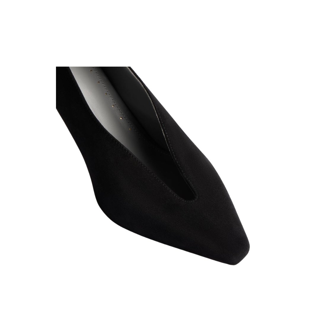 Schwarze Duchesse-Pumps für Damen – Bild 3