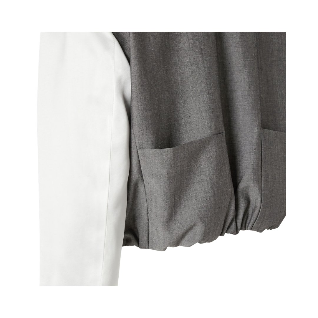 Mohair Stoff Grau – Bild 3