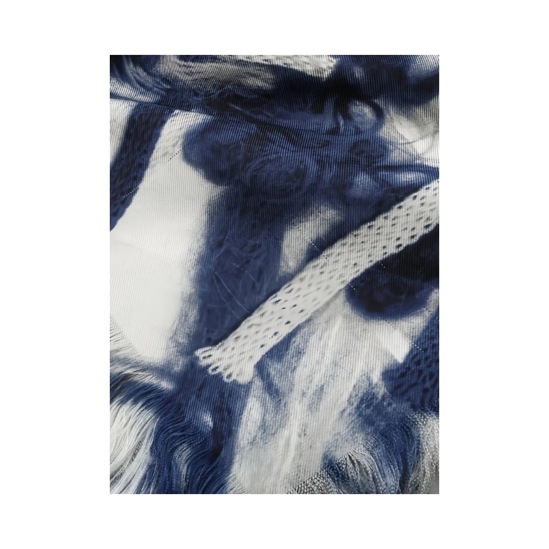 Silk Scarf Dunkelblau – Bild 4