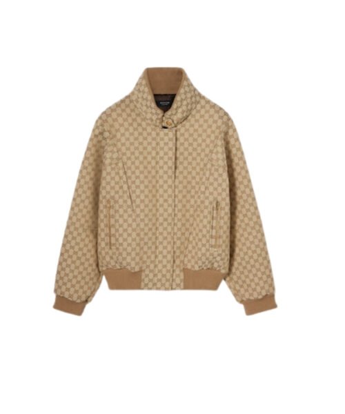 GG-Baumwoll-Canvas-Jacke mit Reißverschluss