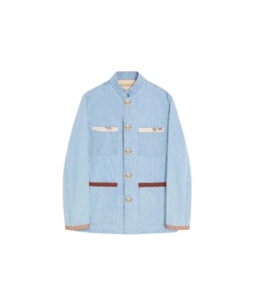 Valentino Jeans-Safarijacke mit bedruckten Kanten