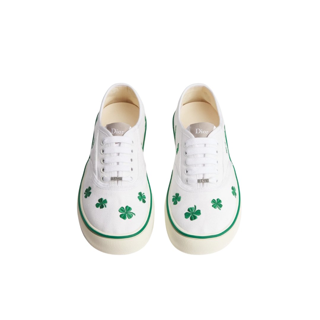 Dior Saltwind Sneaker Weißer Baumwollstoff – Bild 3