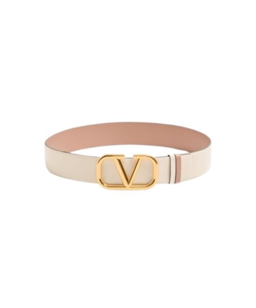 Reversibler Vlogo Signature-Gürtel aus glänzendem Kalbsleder 4 cm – Bild 3
