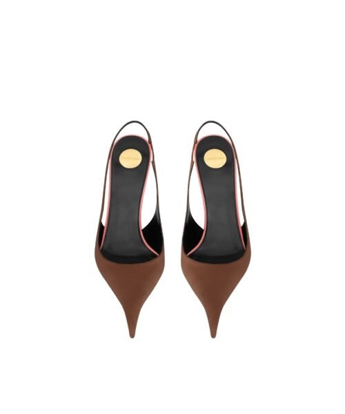 Alternative view of DEROCHE Slingback-Pumps aus Satin-Crêpe