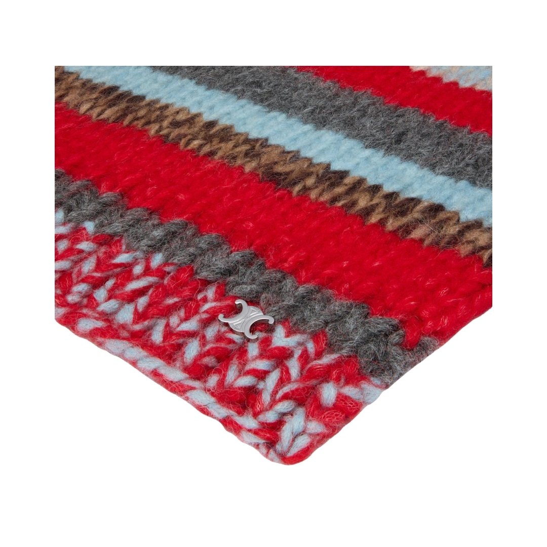 Mouline Alpaka Rot/Grau – Bild 2