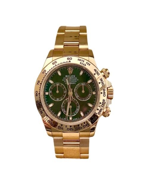 Alternative view of DAYTONA JOHN MAYER Oro Giallo Quadrante Verde MAI INDOSSATO Daytona
