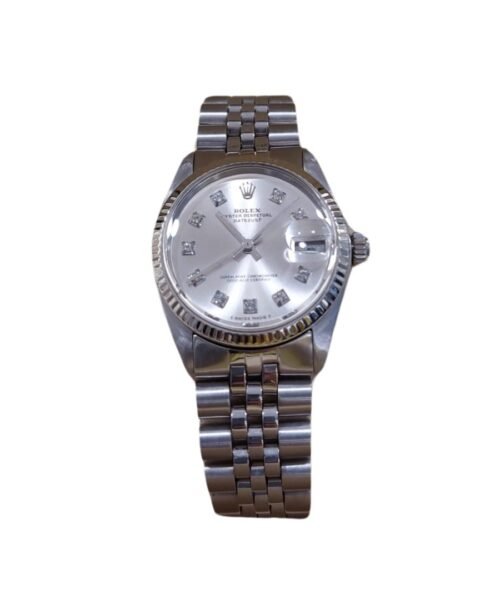 Alternative view of DATEJUST Silver Soleil Diamonds – Full Set DateJust