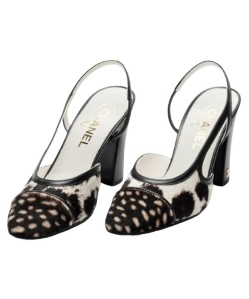 Alternative view of Slingbacks Weiß/Schwarz 9 cm