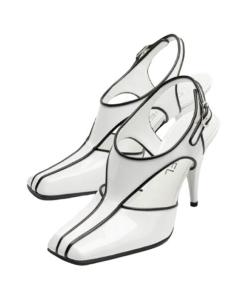 Alternative view of Slingbacks Weiß/Schwarz 9.5 cm