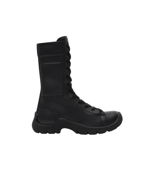 Stiefel in Lederoptik Schwarz