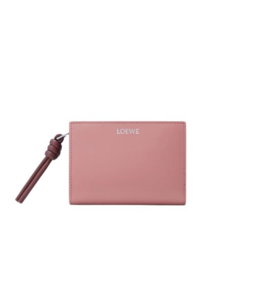 Kompaktes Portemonnaie von Knot Rosa 11.4 cm