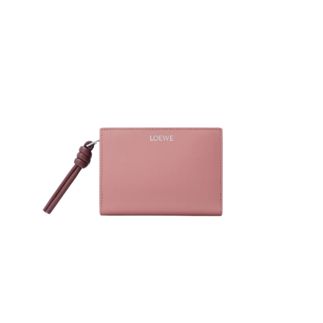 Kompaktes Portemonnaie von Knot Rosa 11.4 cm
