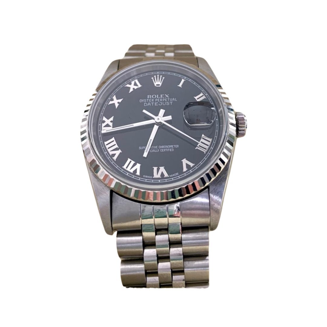Datejust 36mm Nero Numeri Romani DateJust – Bild 3