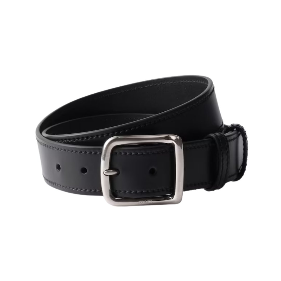 Leder Schwarz 3.5 cm