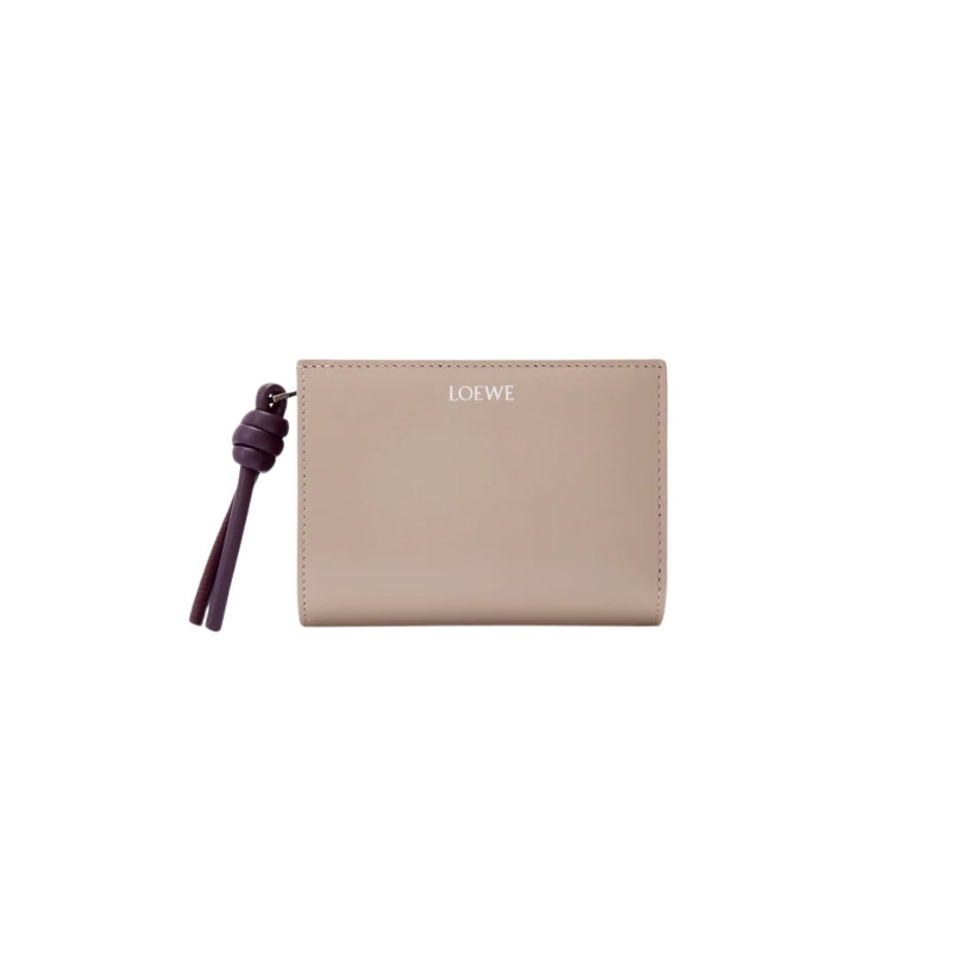 Kompaktes Portemonnaie cremefarben 11.4 cm