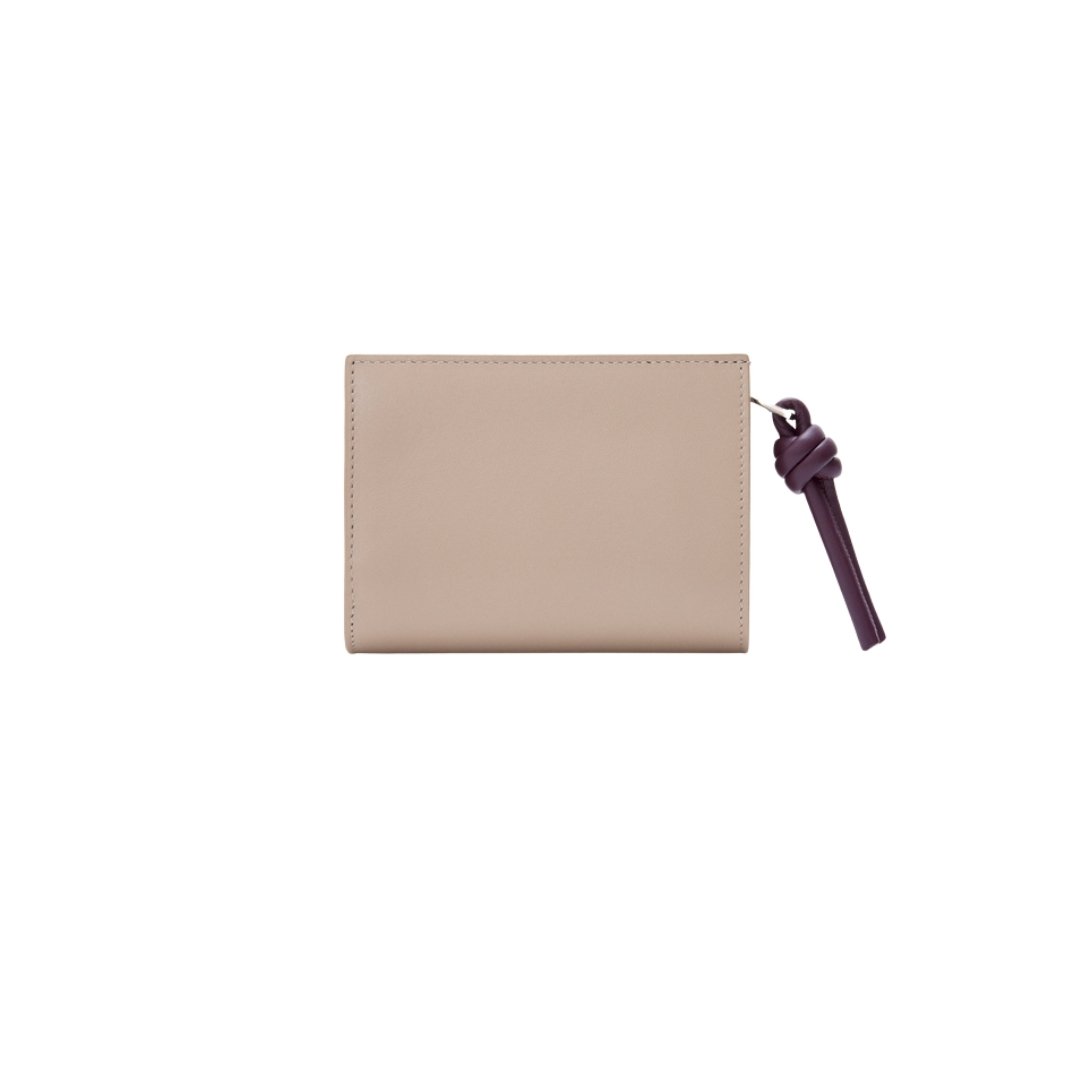 Kompaktes Portemonnaie cremefarben 11.4 cm – Bild 3