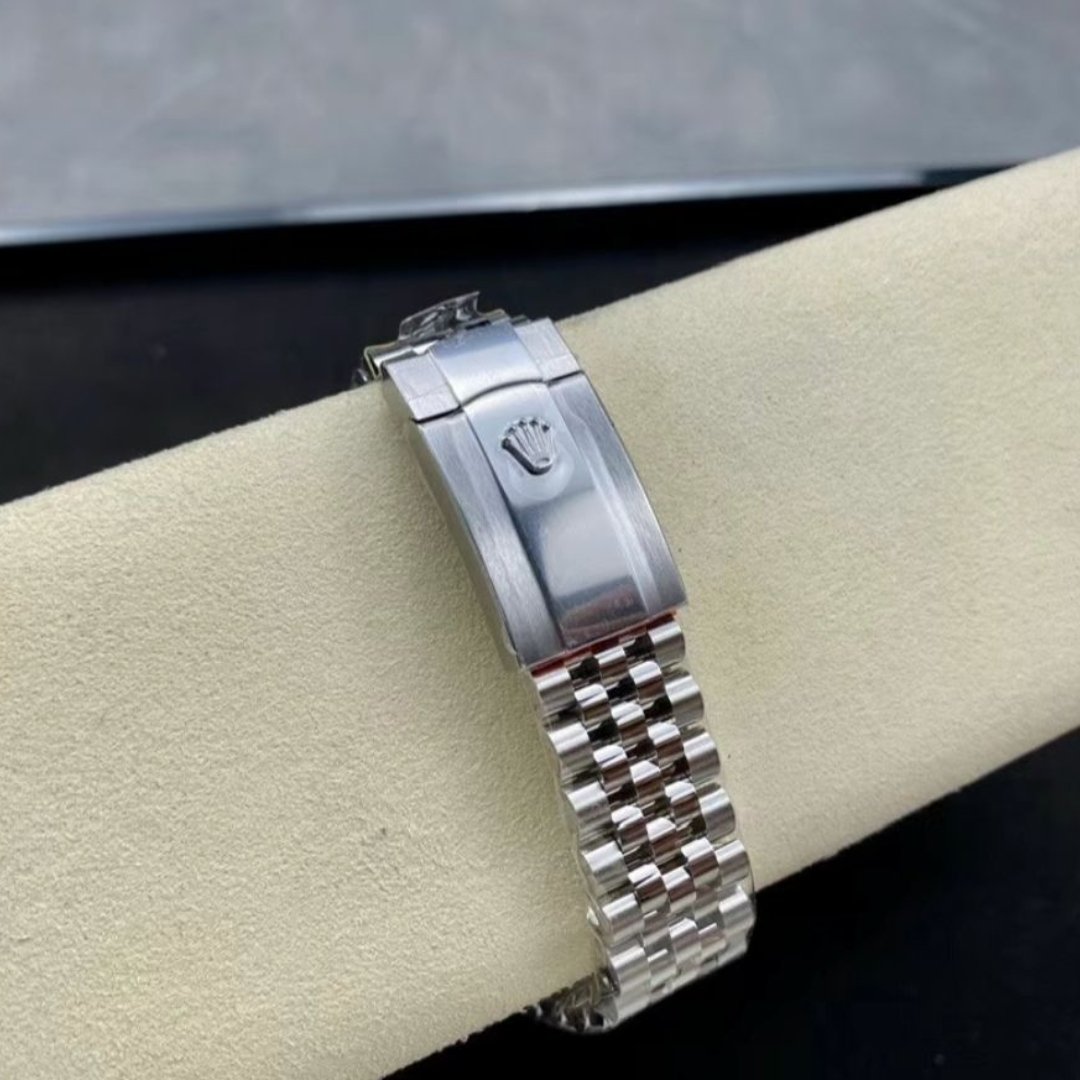 Datejust Armbanduhr Silber 36mm – Bild 4