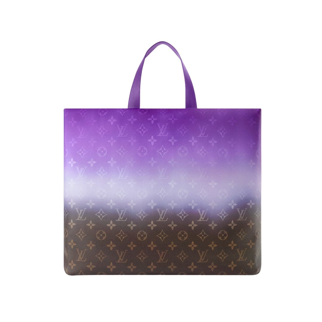 Shopper Lila/Braun 40 cm – Bild 4