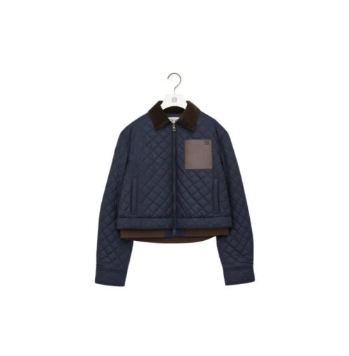 Alternative view of Kurze Jacke aus Funktionsgewebe Blau