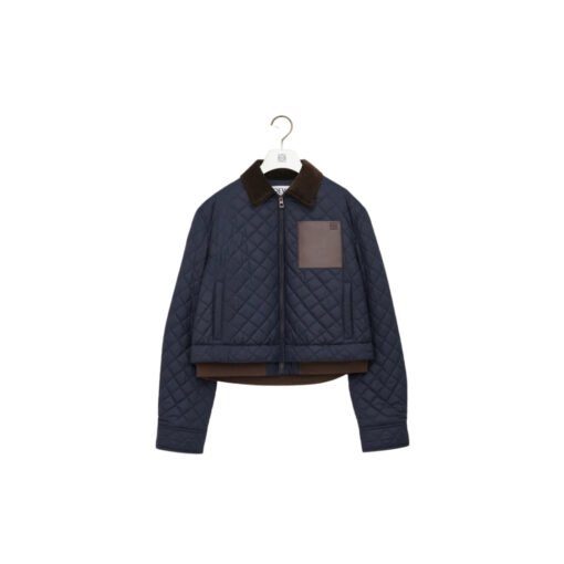 Kurze Jacke aus Funktionsgewebe Blau – Bild 2