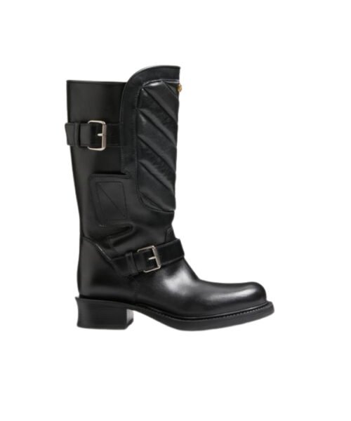 Rayons Biker-Stiefel aus Kalbs- und Nappaleder