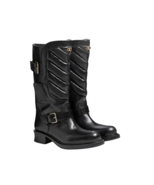 Alternative view of Rayons Biker-Stiefel aus Kalbs- und Nappaleder