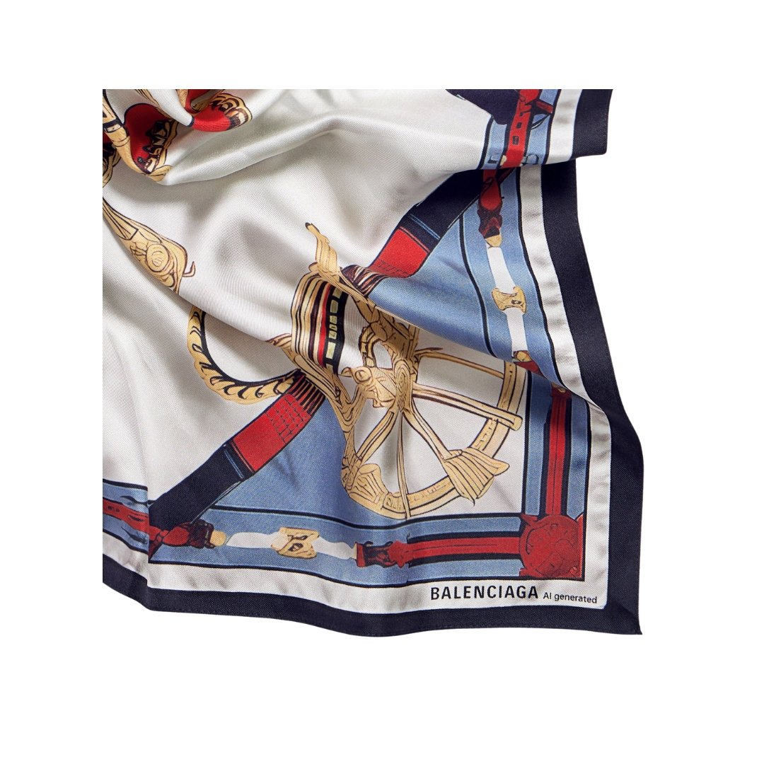 Damen-Ai-Schal BLAU – Bild 3