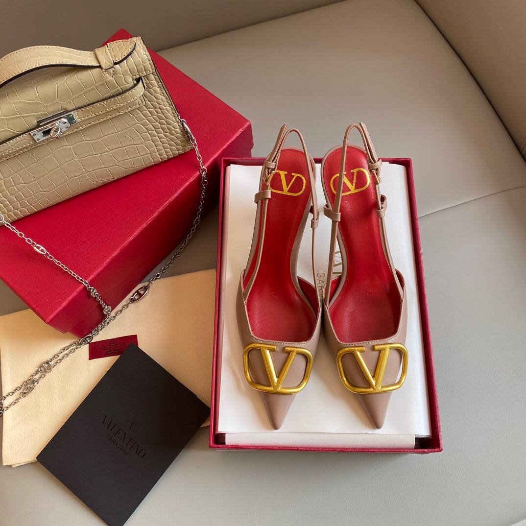 VLogo Signatur Slingback-Pumps – Bild 8