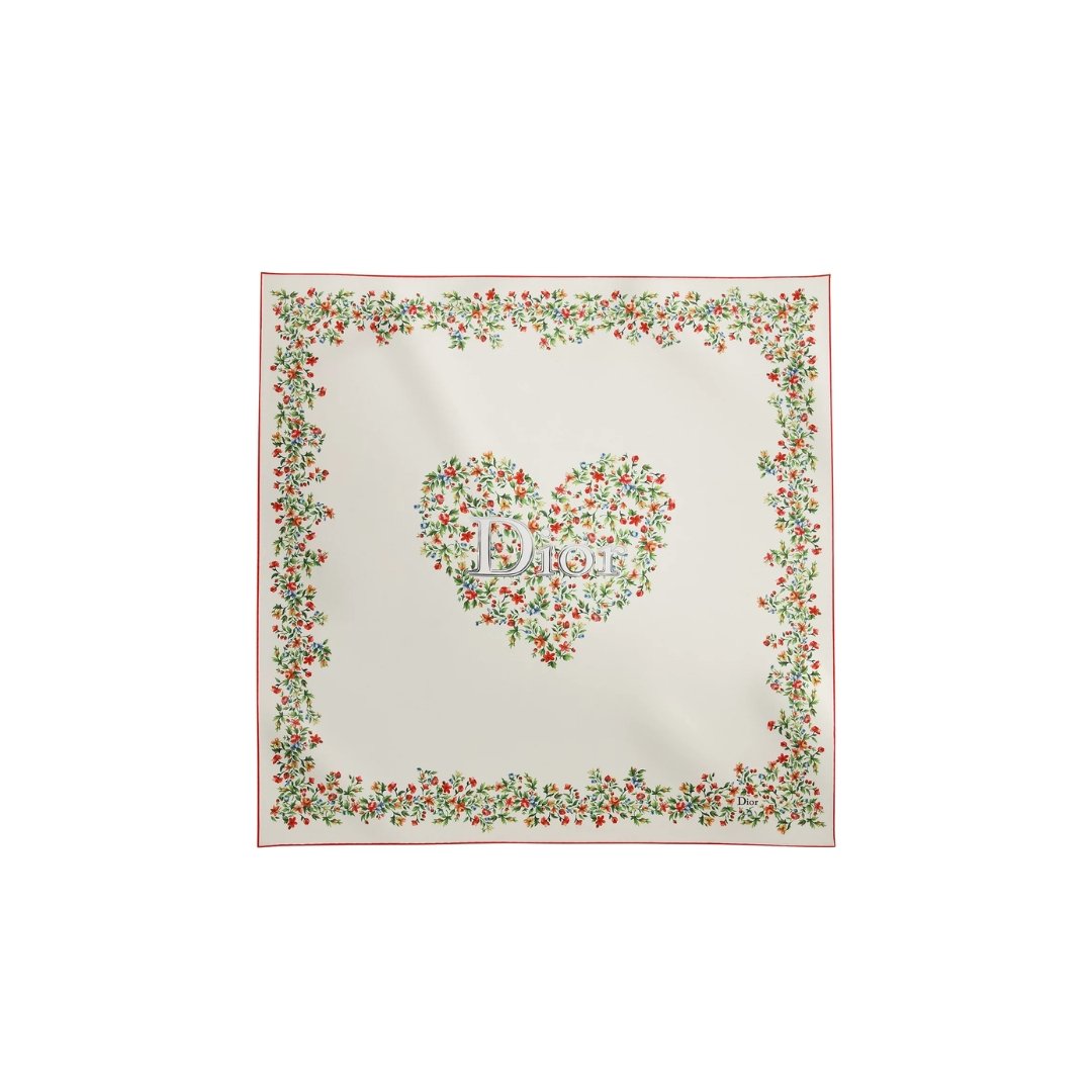 Dioramour Floral Heart 90 Quadratischer Schal
