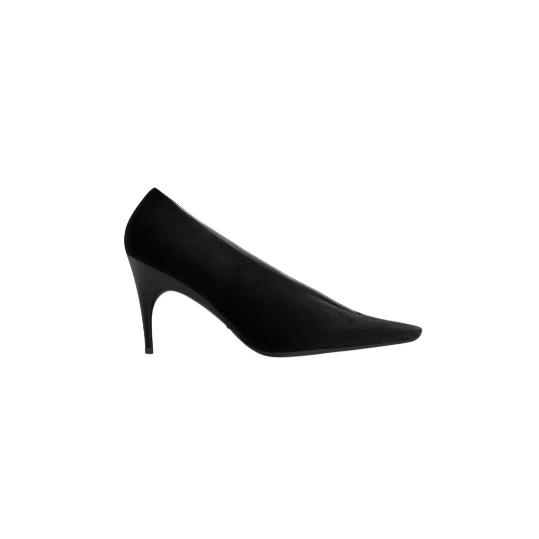 Schwarze Duchesse-Pumps für Damen
