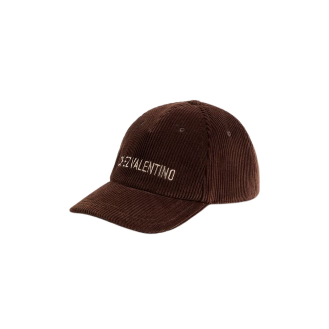 Chez Valentino Samt-Baseballkappe mit Stickerei – Bild 2