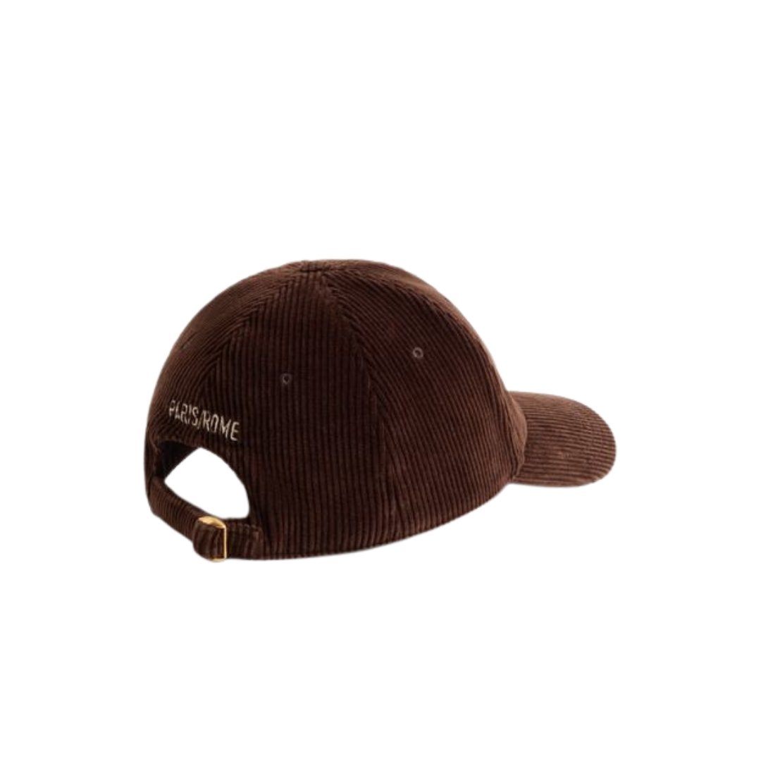 Chez Valentino Samt-Baseballkappe mit Stickerei – Bild 3