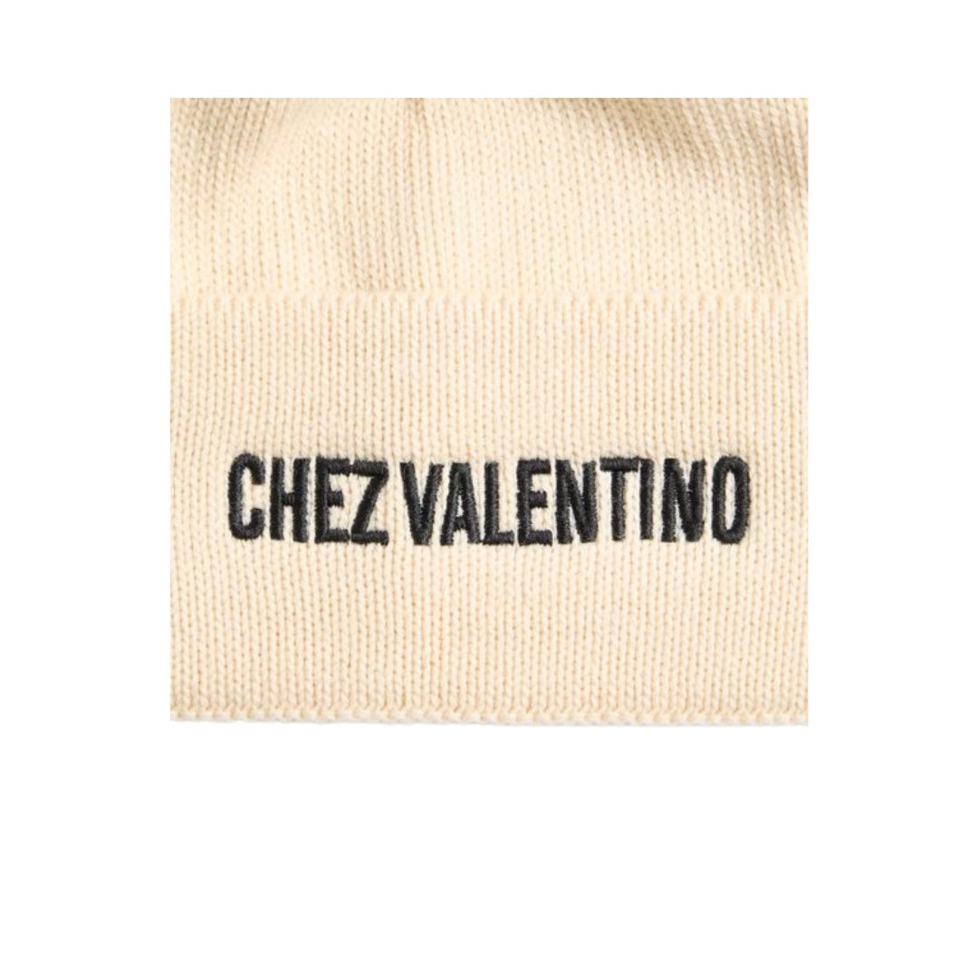 Chez Valentino Strickmütze aus Wolle – Bild 4