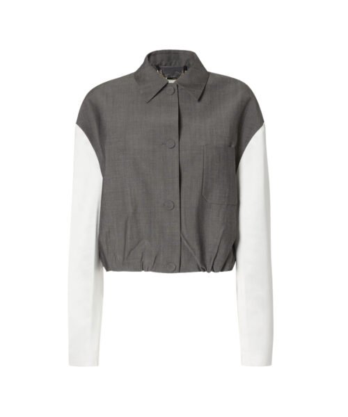 Mohair Stoff Grau
