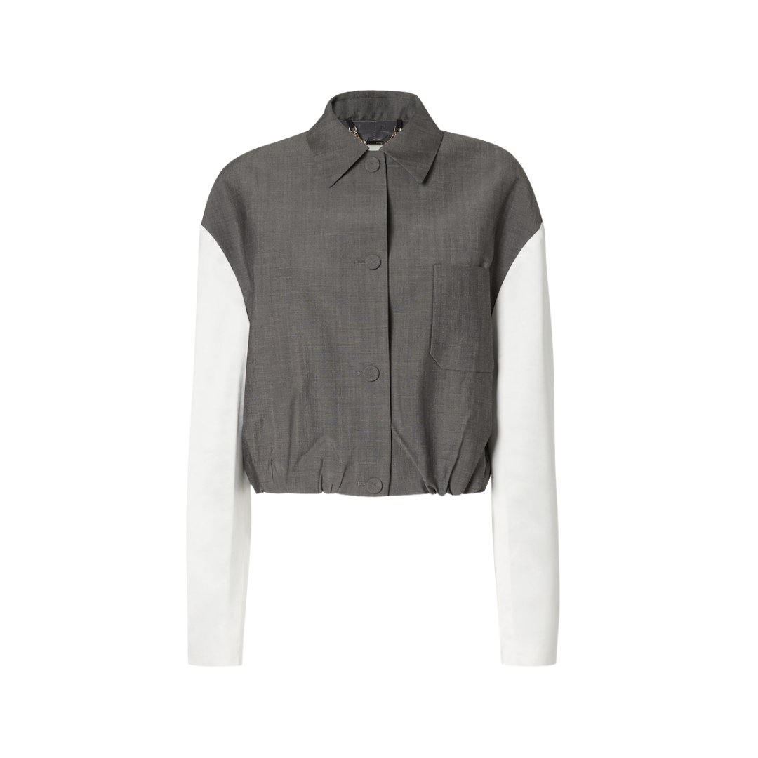 Mohair Stoff Grau