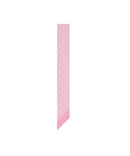 Bedrucktes Seidenchiffonband Rosa